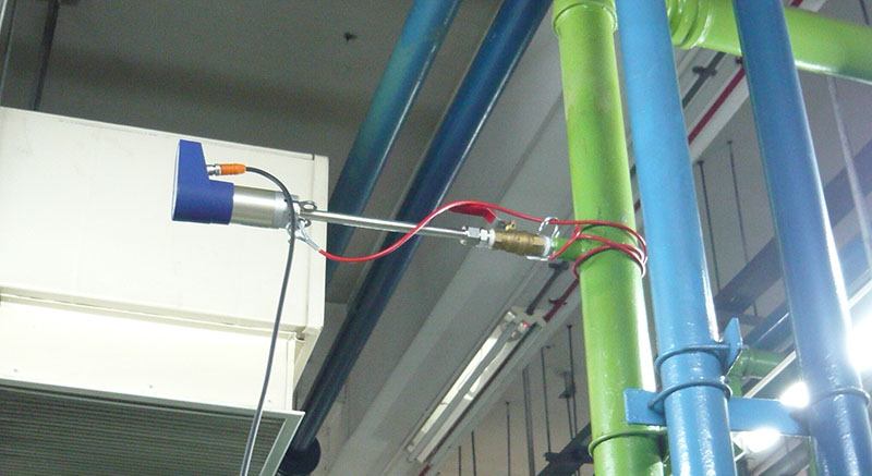 VPFlowScope instalado en una instalación de aire comprimido
