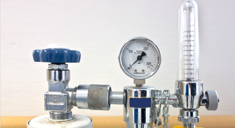 Oxygen flow meters and instrumentation